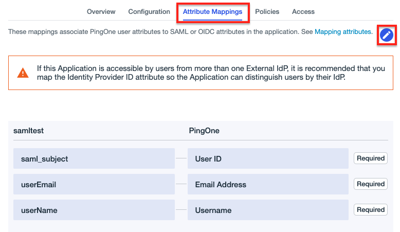 SAML configurations